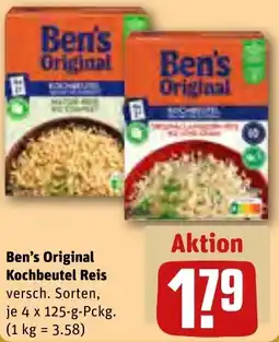 REWE Ben's Original Kochbeutel Reis Angebot