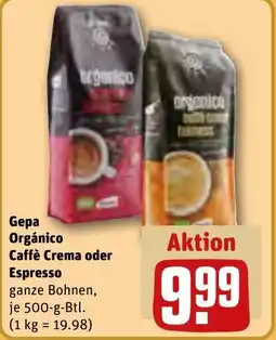 REWE Gepa Orgánico Caffè Crema oder Espresso Angebot
