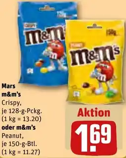 REWE Mars m&m's oder m&m's Peanut Angebot