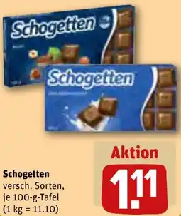 REWE Schogetten Angebot