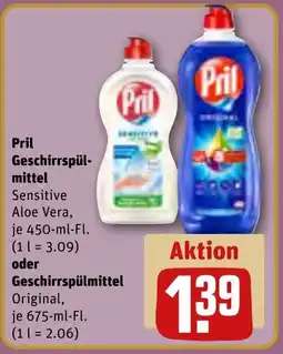 REWE Pril Geschirrspülmittel oder Geschirrspülmittel Original Angebot
