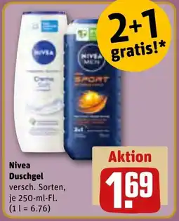 REWE Nivea Duschgel Angebot