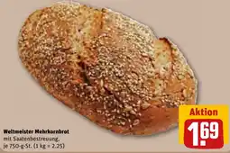 REWE Weltmeister Mehrkornbrot Angebot