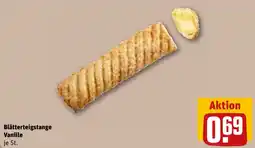 REWE Blätterteigstange Vanille Angebot