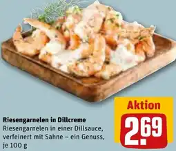 REWE Riesengarnelen in Dillcreme Angebot