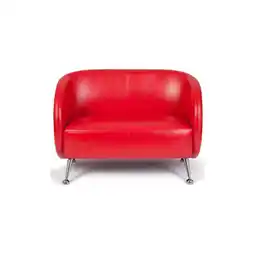 Netto Marken-Discount hjh OFFICE Lounge Sofa ST. LUCIA Kunstleder mit Armlehnen Angebot