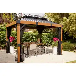 Netto Marken-Discount Sojag Aluminium Pavillon Fontana 10x12 inkl. Moskitonetz Angebot