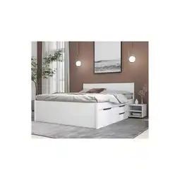 Netto Marken-Discount Inter Link Bett mit Stauraum Efetivo inkl. Nachtkommode und Lattenrost 180x200 cm Angebot