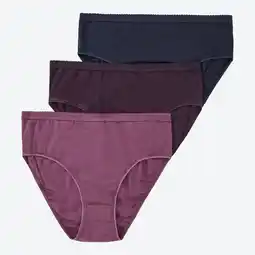 NKD Damen-Rioslip mit hohem Baumwollanteil, 3er-Pack Angebot