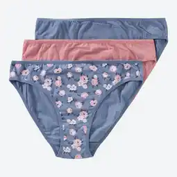NKD Damen-Minislip mit hohem Baumwollanteil, 3er-Pack Angebot