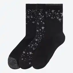 NKD Damen-Socken mit Glitzereffekt, 3er-Pack Angebot