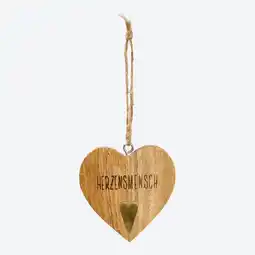 NKD Deko-Herz aus Mangoholz, ca. 8,3x8,3 cm Angebot