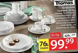 Zurbrüggen Thomas Kombiservice Trend Weiß, 30-tlg. Angebot