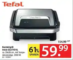 Zurbrüggen Tefal Kontaktgrill Inicio GC271D10, Angebot