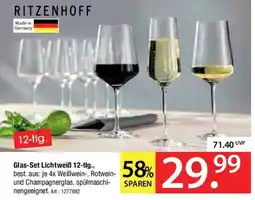 Zurbrüggen RITZENHOFF Glas-Set Lichtweiẞ 12-tlg. Angebot