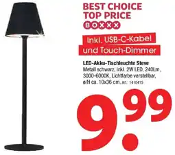 Zurbrüggen Boxxx LED-Akku-Tischleuchte Steve Angebot