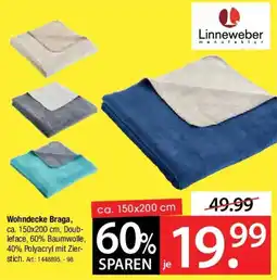 Zurbrüggen Linneweber Wohndecke Braga Angebot