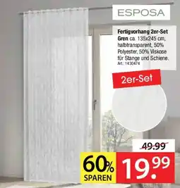 Zurbrüggen ESPOSA Fertigvorhang 2er-Set Gren Angebot