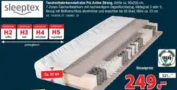 Zurbrüggen Sleeptex Taschenfederkernmatratze Pro Active Strong Angebot