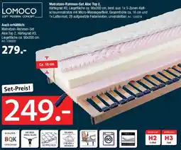 Zurbrüggen LOMOCO Matratzen-Rahmen-Set Aloe Top 2 Angebot