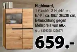 Zurbrüggen LINEA NATURA Highboard Angebot