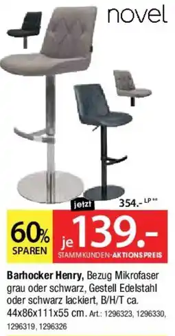 Zurbrüggen Novel Barhocker Henry Angebot