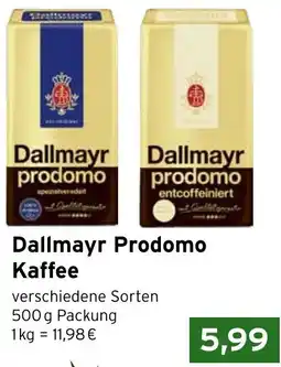 CAP Markt Dallmayr Prodomo Kaffee Angebot