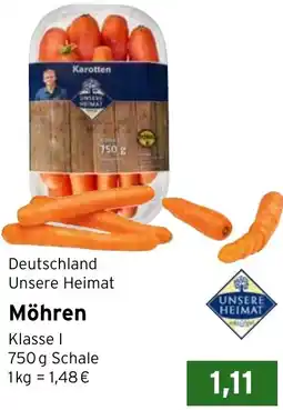 CAP Markt Unsere Heimat Möhren Angebot