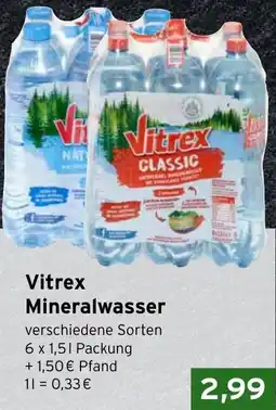 CAP Markt Vitrex Mineralwasser Angebot