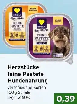 CAP Markt EDEKA Herzstücke feine Pastete Hundenahrung Angebot
