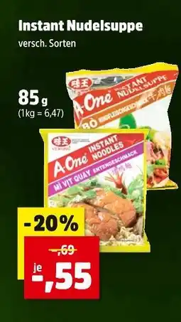 Thomas Philipps A-one instant nudelsuppe Angebot