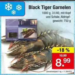Zimmermann Black tiger garnelen Angebot