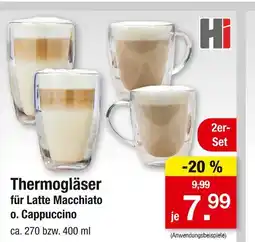 Zimmermann Hi thermogläser für latte macchiato o. cappuccino Angebot