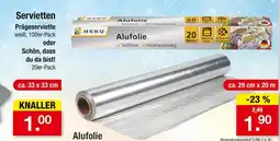 Zimmermann Prägeserviette weiß Angebot