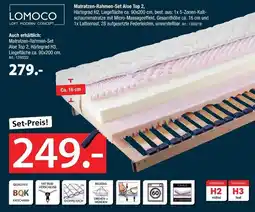Zurbrüggen Lomoco matratzen-rahmen-set aloe top 2 härtegrad h2 Angebot