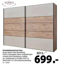 Zurbrüggen Voleo schwebetürenschrank arco Angebot