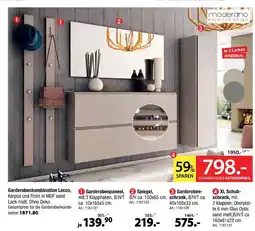 Zurbrüggen Moderano garderobenpaneel Angebot