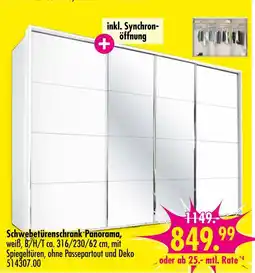 Möbel Boss Schwebetürenschrank panorama Angebot