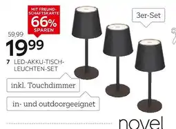 XXXLutz Novel led-akku-tischleuchten-set Angebot