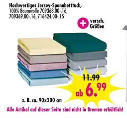 Möbel Boss Hochwertiges jersey-spannbetttuch Angebot