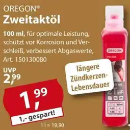 Sonderpreis Baumarkt OREGON Zweitaktöl Angebot