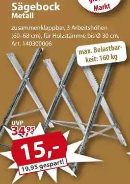 Sonderpreis Baumarkt Sägebock Metall Angebot