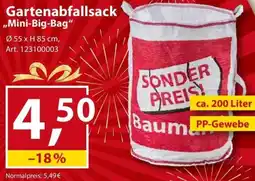 Sonderpreis Baumarkt Gartenabfallsack ,,Mini-Big-Bag" Angebot