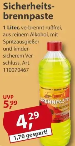 Sonderpreis Baumarkt Sicherheitsbrennpaste Angebot