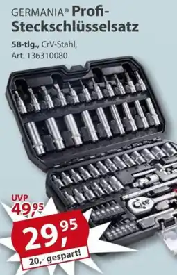 Sonderpreis Baumarkt GERMANIA Profi-Steckschlüsselsatz Angebot