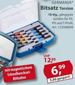 Sonderpreis Baumarkt GERMANIA Bitsatz Torsion Angebot