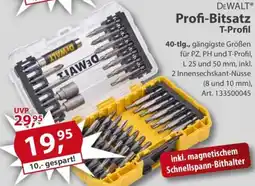 Sonderpreis Baumarkt DEWALT Profi-Bitsatz T-Profil Angebot