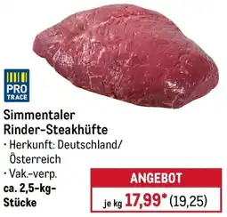 METRO Simmentaler Rinder-Steakhüfte Angebot