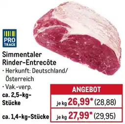 METRO Simmentaler Rinder-Entrecôte Angebot