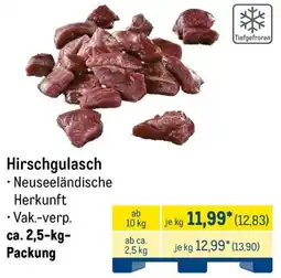 METRO Hirschgulasch Angebot